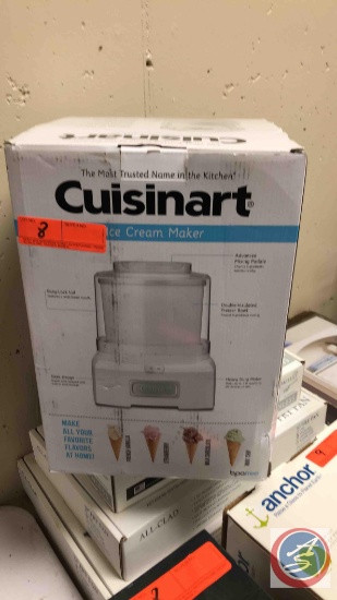 Cuisinart Ice Cream Maker, All-Clad Classic Round Waffle Maker, Belgian Waffle Maker 4 square.