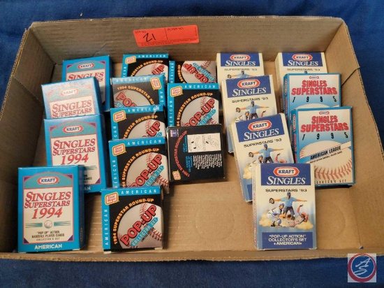 Kraft Singles Superstars 1994 "pop-up" Action Baseball Player Cards Collector's Set American, Oscar