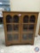 Wood Bookcase with Wood & Glass Doors Approx. Measurements 36