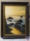 (1)Framed Picture Sunset on the Rocks approx measurements 27