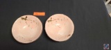 (2) Pottery Bowls.