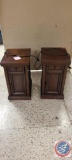 {{2X$BID}}... ...(2) Night Stand Tables with USB & Power outlets on Back.... Approx. Measurements ar
