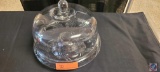 Crystal Cake Plate with cover