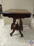 Antique Table on Wheels.