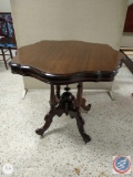 Antique table on Wheels.