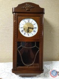 Wall Clock with Pendulum Approx measurements are: 13 1/4