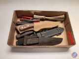 Assorted Knives some w/Sheaths