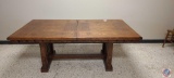Beautiful Wood Dining Room Table with (2) 12 in Leaves for it, Table approx. measurement is