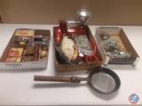 (3) Flats of Assorted Items to many to List; Hand Warmers, Dead Bolt, Flashlight, Chain with fishing