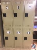 Tennsco Double Tier Metal Lockers without Legs, 45