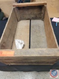 Vintage Wood Box approx measurements are: 24