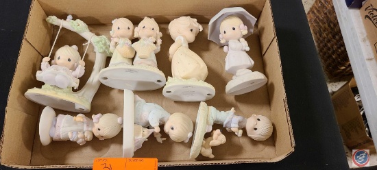 (1) Flat of Assorted Precious Moments Figurines.