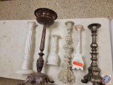 Assorted candle holders...