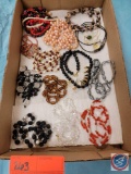 lot of costume braclets and necklaces misc'