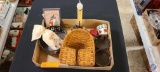 (1) Assorted Items: Candle holders, Electric Candle, etc....