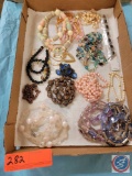 Assortment of beaded necklaces...