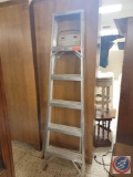 stainless steel ladder... 71 tall 15 w