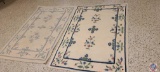 2 area rugs... approx... 4 x 6... matching rugs