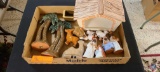 (2) Flats of assorted Figurines, Nativity Scene, Candles, etc....