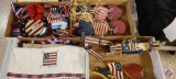(4) Assorted 4th of July decorations, towel and tablecloth...
