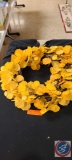 Assorted Fall wreaths and decorations...