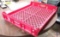{{4000X$BID}} 4000 - Monoflo Bakery Trays -...BK 2723-035 Red Outside Dimensions: L 26.5