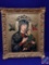 Traditional Our Lady of Perpetual Help art piece. ?SMG.? Ornate gold frame gilded w/ decorative