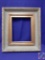 Decorative 3-layered frame w/ gold accents. Opening: 11?W x 14?H. Outside frame: 20.5?W x 24?H.