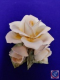 Vintage porcelain flower W 5?. (Mark: Golden Crown E & R, Italy) ...