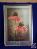 Mandy Disher framed poster ?Duet.? Image: 23? x 35?. Silver frame: 26? x 38.5? w/ glass.