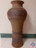 3-piece decorative floor vase with unique Sr. Mary Lavey design. 27?H X 11? W. 6? opening. Small