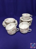 Thomas Bavaria porcelain china. 22 pieces includes salad plates, sauce dishes, teacups and saucers.