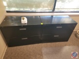 2 Metal file cabinets and misc figurine