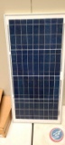 solar panel with 110 male plug