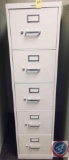 hon 5 drawer file cabinet