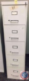 all-steel 5 drawer file cabinet with key