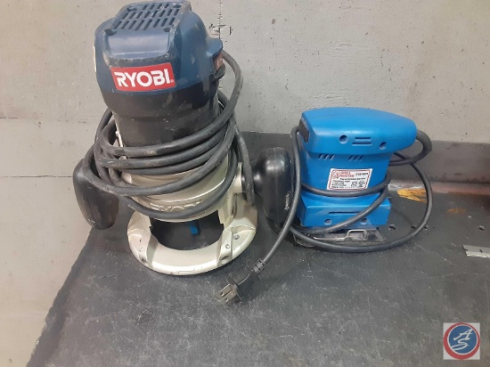 Ryobi router and drill master hand orbital sander