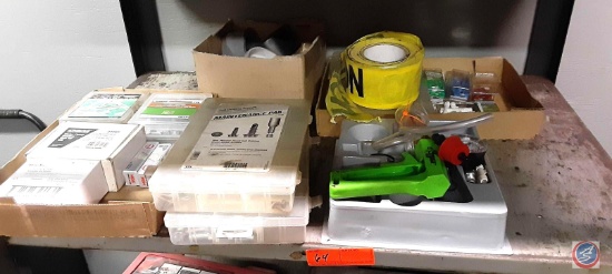 OEM water pump holding tool for GM, 3MROLOC bristle disc, spark plugs, doorman hose clamp