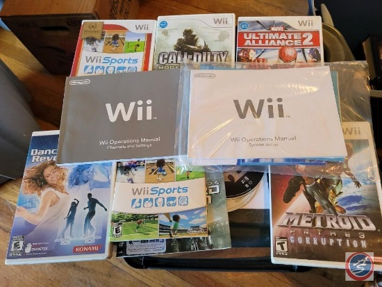 7 wii games and owners manual