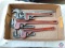 (1) Flat of Wrenches pipe wrenches, (1) Adjustable Crescent Wrench.