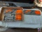 (1) set of Snap-on orange handled flat blade screwdrivers one set of Philips orange handle