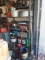 (1) Metal Shelving Unit with contents (ALL ONE MONEY) (NO SHIPPING)