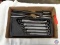 Five piece Matco metric box end wrenches, Chisel, punches