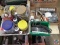 Assorted Items to many to list: Containers of assorted screws, chaulking gun, Thermostat,