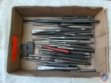 (1) Flat of assorted items not all listed, assorted chisels, Nail Punch, etc....