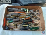 (1) Flat of assorted Screw Drivers.