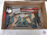 Micrometer, flexible screwdriver, other assorted tools