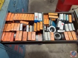(1) Drawer with assorted Timken Roller Bearings etc.......