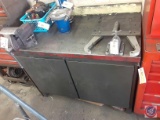 ...Metal Cabinet with 2 doors approx measurements are 45