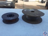 (2) partial spools of welding wire